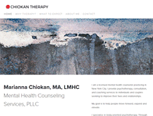 Tablet Screenshot of mariannachiokan.com